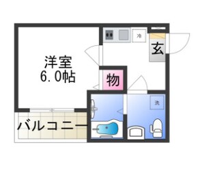 CRASTINE小路東Aの物件間取画像